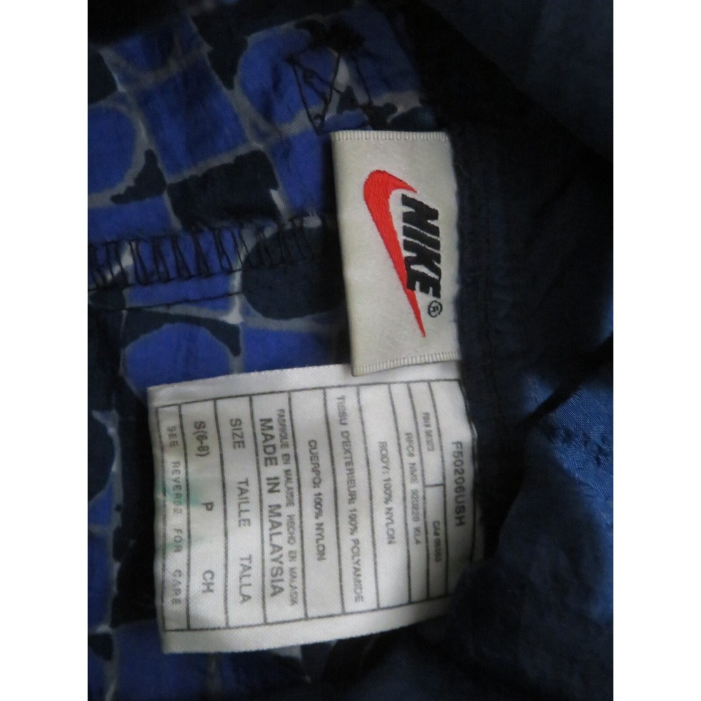 Vintage 90s Nike 1/4 Zip Mens Small Windbreaker Warmup Jacket Purple Hip Hop - Picture 7 of 11